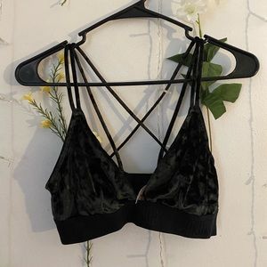 Velvet Black Bralette
